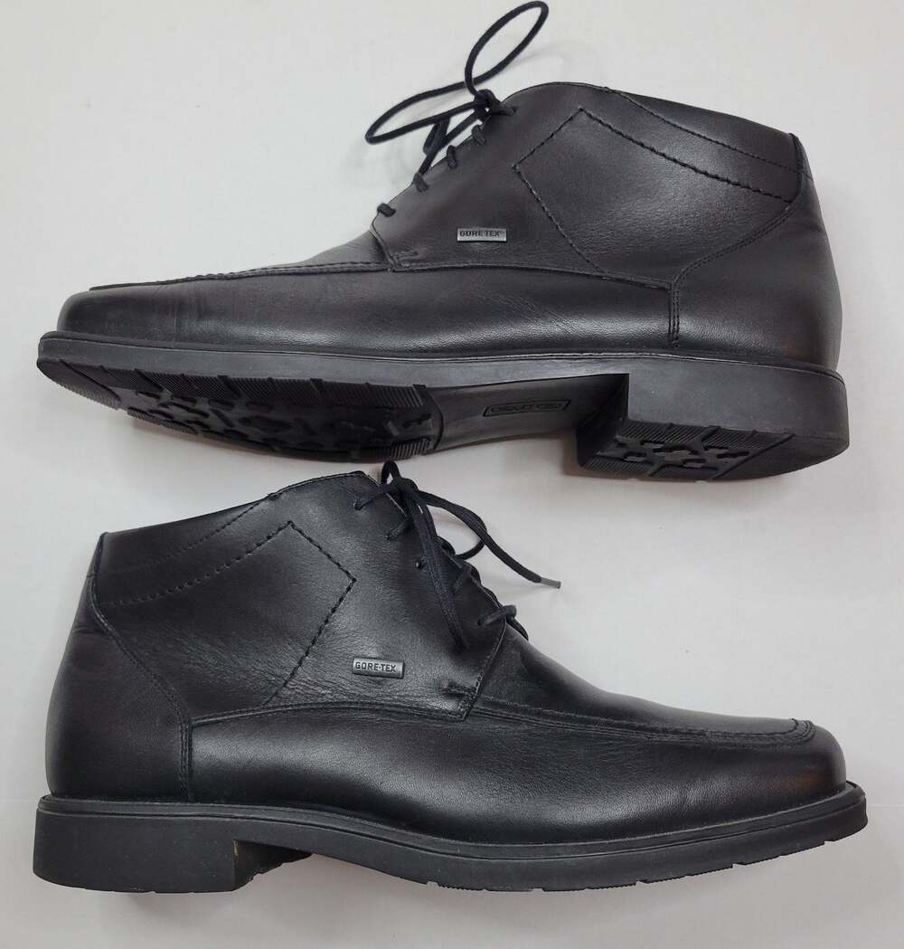 ARA Chukka Boots Black Leather Gore-Tex Square Toe Men's size 8 German 4752